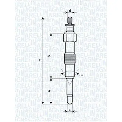 Bujía de precalentamiento MAGNETI MARELLI 062581201304 Devolución Gratuita